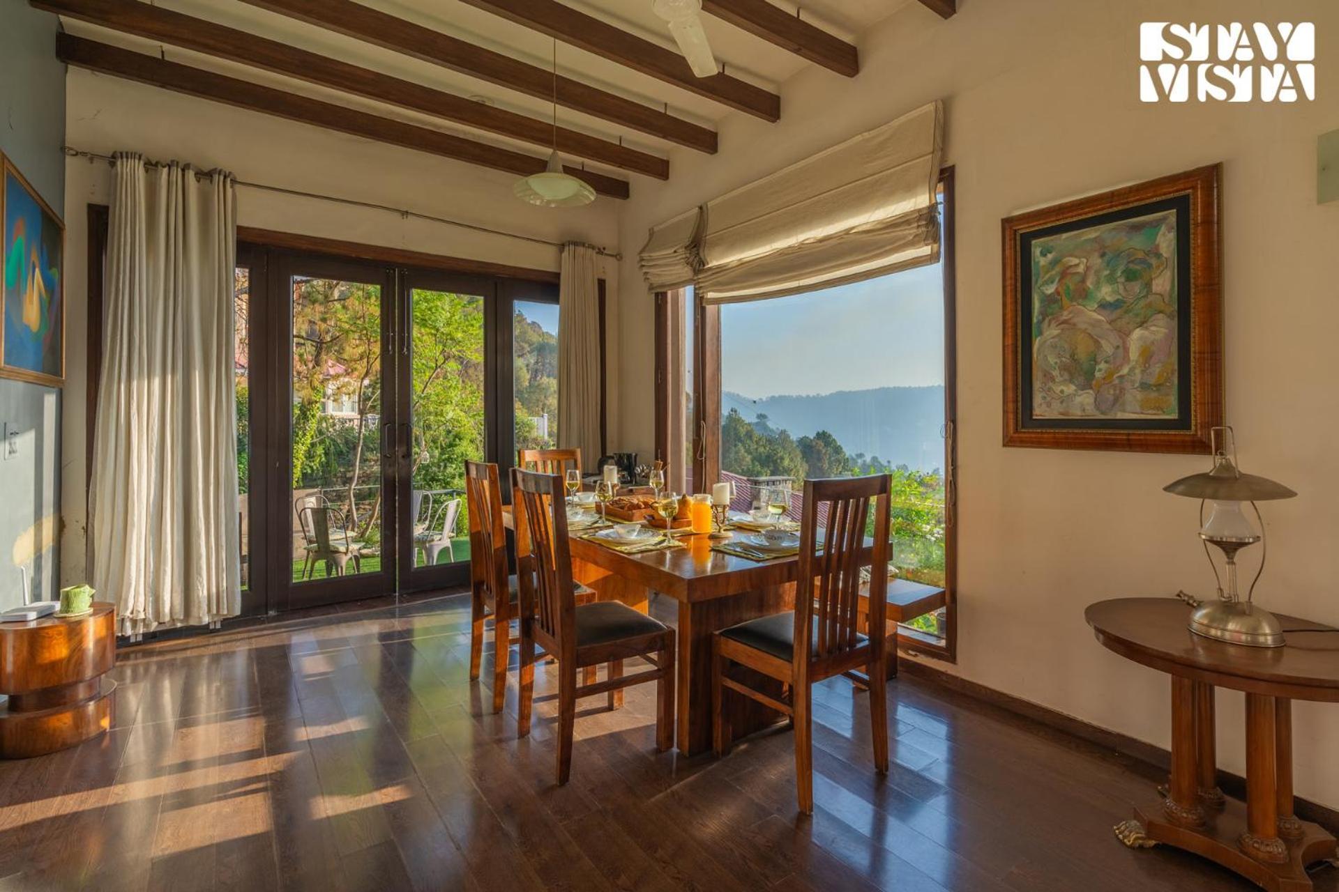 Stayvista At Hillcrest Villa With Valley View, Bonfire And Heater Kasauli Exterior foto
